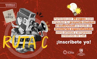 El programa Ruta C abre convocatoria para fortalecer empresas del sector musical y audiovisual en Cali