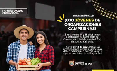 Juventudes campesinas se alistan para elegir su representante en el CMJ