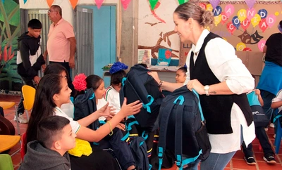 Secretaría de Educación entregó kits escolares en la Institución Educativa Rural Los Andes