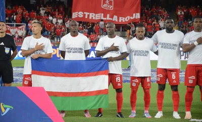 América y Atlético Nacional se vistieron de solidaridad por Cali en el Pascual Guerrero