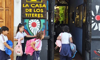 Niños de la Institución Educativa Montebello vivieron una salida pedagógica en la Casa de los Títeres