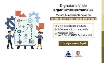 Atención dignatarios comunales: se abren inscripciones para seminario sobre formulación y gestión de proyectos