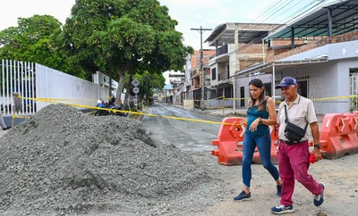 Con obras en Villacolombia, Alcaldía de Alejandro Eder recupera las vías de Cali