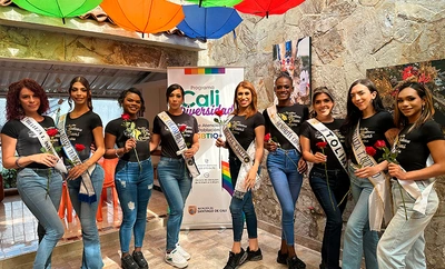 Candidatas al Reinado Nuestra Belleza Trans visitaron CaliDiversidad y dialogaron sobre inclusión y equidad en Santiago de Cali
