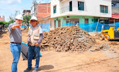 Alcalde Eder revisó los avances de la Ruta de la Salsa, que entra en su fase clave en el barrio Obrero