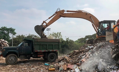 Cali avanza en la evacuación de 1800 toneladas diarias de residuos de construcción y demolición en la Estación de Transferencia de la 50
