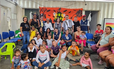 Con dulzura y esperanza celebramos el Halloween con niños y niñas víctimas del conflicto armado y de población migrante en Cali