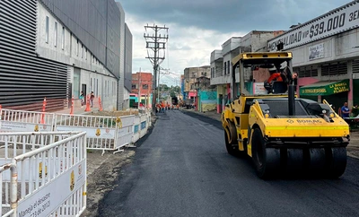 Alcaldía Eder adelantó pavimentación de vías aledañas al bunker de la Fiscalía durante el primer puente festivo de noviembre