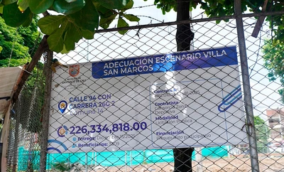 Cancha sintética del polideportivo de Villa San Marcos será  totalmente recuperada