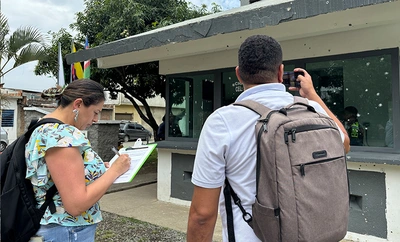 La Unidad de Bienes y Servicios adelanta inspecciones técnicas en inmuebles afectados por atentados en el oriente de Cali