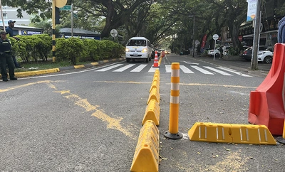 Movilidad Distrital explica la instalación de taches viales y reductores de velocidad