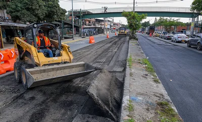 En 480 metros lineales avanza la rehabilitación vial de la Avenida Ciudad de Cali