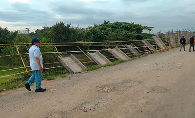 Alcaldía de Cali monitorea y articula plan de acción sobre muro de cerramiento en la Estación de Bombeo de Floralia