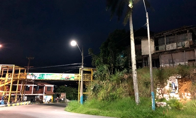 Vía al mar y Terrón Colorado ya brillan con el nuevo alumbrado público led