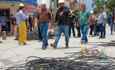Los vecinos del Distrito Cultural y Turístico del barrio Obrero ya cuentan con cableado subterráneo