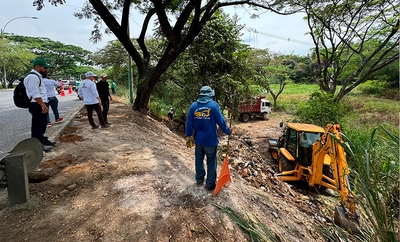 180 metros cúbicos de residuos fueron retirados durante intervención ambiental en el río Meléndez