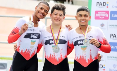 Gran actuación de los ciclistas de ‘Cali Élite’ en el ‘Nacional de Pista’ de Bucaramanga: Valle del Cauca fue subcampeón