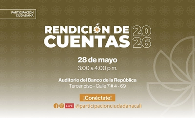 La Secretaría de Desarrollo Territorial y Participación Ciudadana invita a la primera rendición de cuentas de 2026
