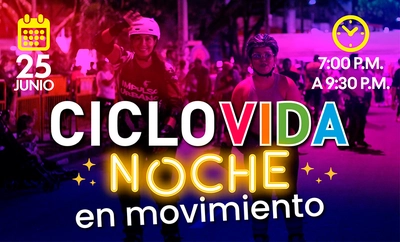 Cali se iluminará con la Ciclovida ‘Noche en Movimiento’: deporte, música y recreación para toda la familia