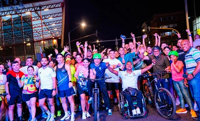 Más de 10 mil personas se gozaron la gran fiesta en la primera Ciclovida Nocturna de 2026