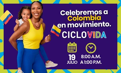 Con yoga, bienestar y cultura colombiana, la Ciclovida de Cali conmemora el ‘Día de la Independencia’