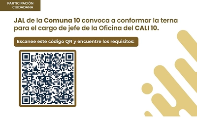 JAL de la Comuna 10 abrió convocatoria para conformar la terna de candidatos a jefe de Oficina del CALI 10
