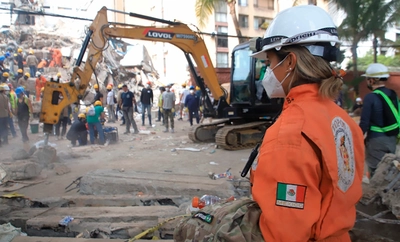 Los ‘Topos’ mexicanos ya están en Cali trabajando en la búsqueda de sobrevivientes del terremoto