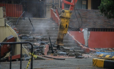 La Alcaldía de Cali avanza en la demolición de edificaciones afectadas por el terremoto: el turno le correspondió a Unidad Residencial Guadalupe