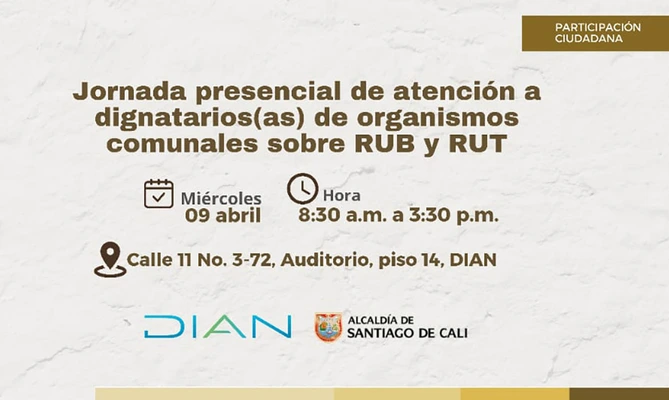 Este miércoles se realizará capacitación presencial en registro del RUB y RUT para Juntas de Acción Comunal