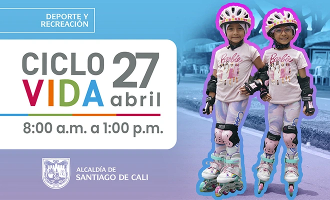 La Ciclovida de Cali celebra el ‘Día del Niño’ con una jornada llena de  alegría, juego y movimiento