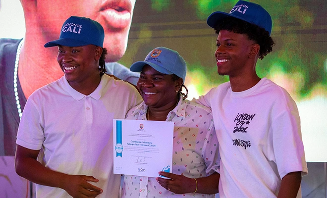 Cali forma y fortalece sus liderazgos comunitarios con el apoyo de la  Organización Internacional para las Migraciones