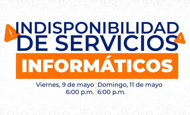 Interrupción temporal de servicios informáticos por actualización de plataforma CORE