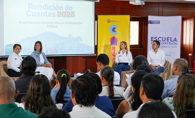 El Departamento Administrativo de Contratación Pública realizó su  primera Rendición de Cuentas 2025 en Cali