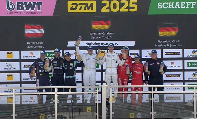 ¡Imparable! Óscar Tunjo gana en Alemania y sigue brillando en el automovilismo mundial