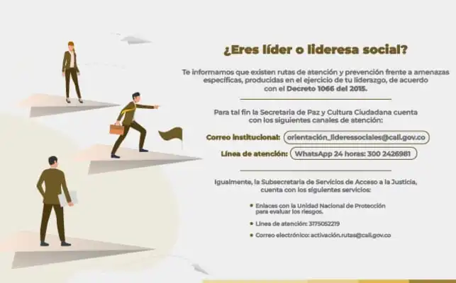 Conozca la ruta para la protección y seguridad de líderes y lideresas sociales