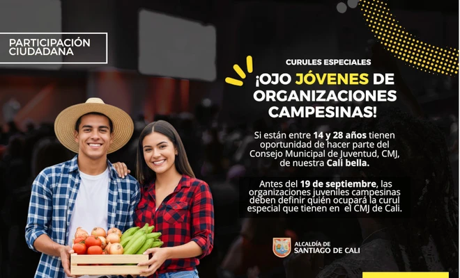 Juventudes campesinas se alistan para elegir su representante en el CMJ
