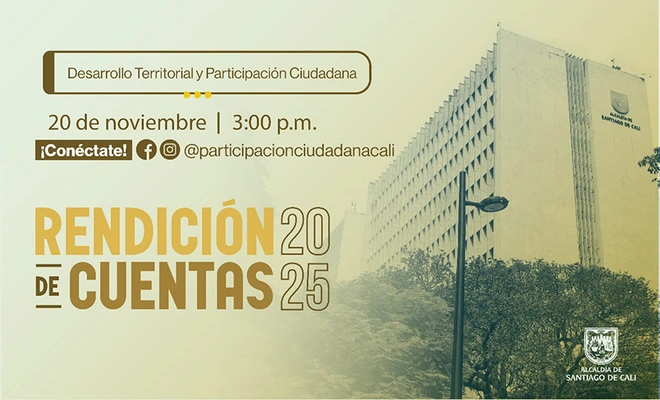 Secretaría de Desarrollo Territorial y Participación Ciudadana invita a su segunda rendición de cuentas 2025