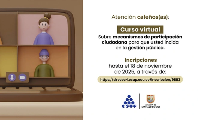 Caleños: conozcan los mecanismos de participación ciudadana para incidir en la gestión pública