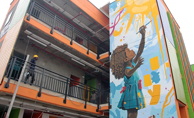 Se ultiman detalles para la entrega de la Institución Educativa  Cristóbal Colón - sede Bienestar Social