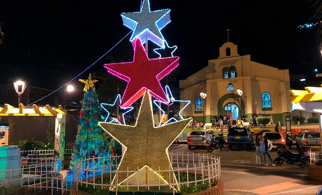 Felidia se ilumina con la ruta del alumbrado navideño ‘Cali, Sucursal de la Navidad’