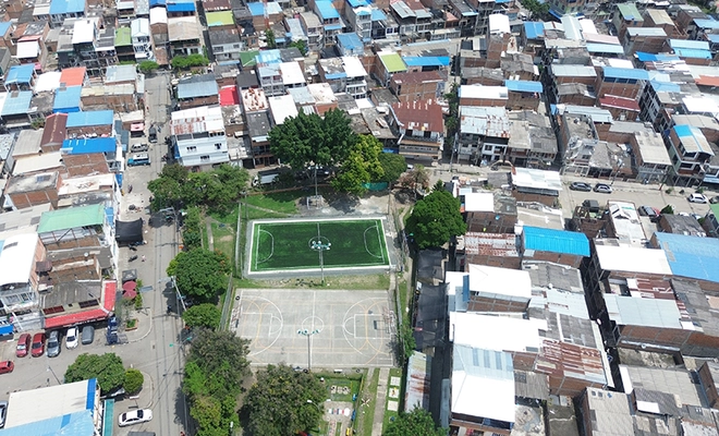 A finales de febrero, la Secretaría del Deporte entregará a la comunidad de Villa San Marcos una cancha sintética renovada