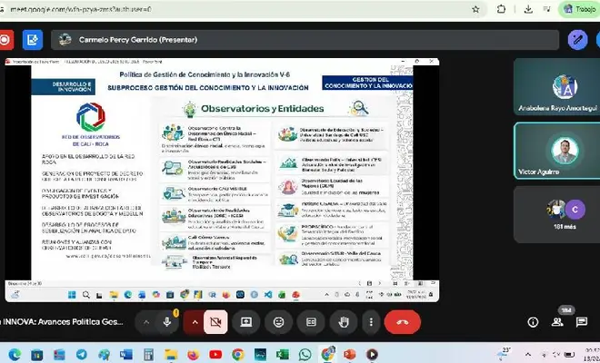 Grandes avances en Gestión del Conocimiento e Innovación presenta Alcaldía de Cali y el DADII