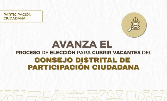 Avanza el proceso de elección para cubrir vacantes del Consejo Distrital de Participación Ciudadana