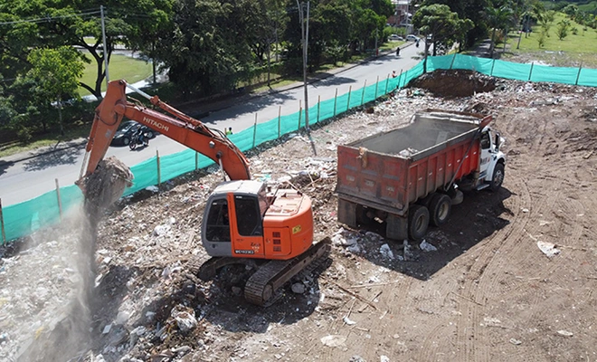 Cali fortalece el manejo de residuos de construcción con operación permanente en la Estación de Transferencia de la 50