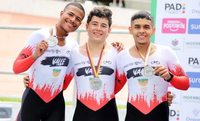 Gran actuación de los ciclistas de ‘Cali Élite’ en el ‘Nacional de Pista’ de Bucaramanga: Valle del Cauca fue subcampeón