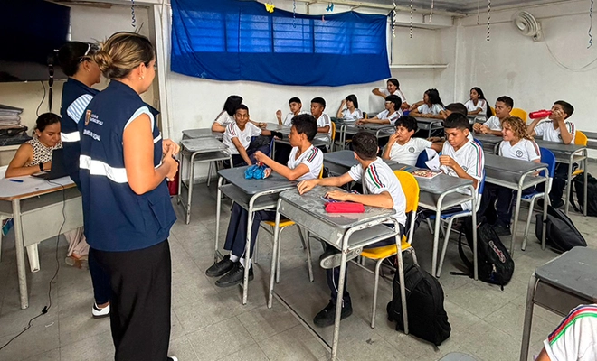 La Alcaldía de Cali fortalece la prevención del trabajo infantil en la Institución Educativa Oficial Pedro Antonio Molina
