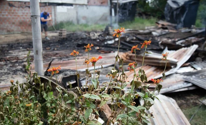 Incendio afectó la huerta comunitaria del jarillón en Calimío Norte