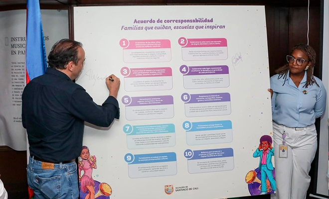Cali fortalece la formación salsera con un acuerdo por el cuidado de la niñez