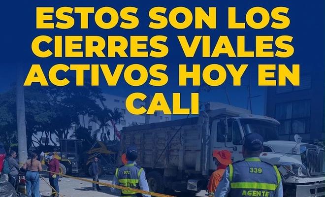Movilidad mantiene cierres viales y desvíos  en Cali para atender la emergencia derivada del terremoto