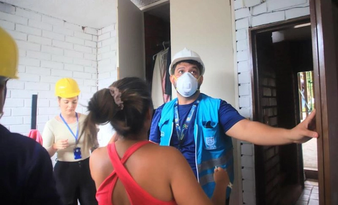 Equipos técnicos y psicosociales evalúan afectaciones en el corregimiento de La Buitrera